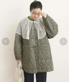 fig London Dorothy quilting coat 花柄コート