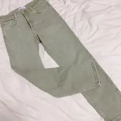 ZARA グリーン デニム