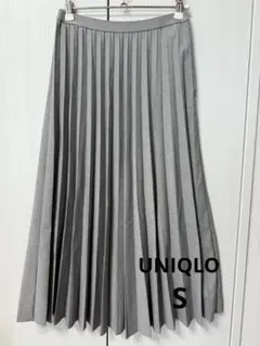 UNIQLO ユニクロ　グレー プリーツロングスカート　Sサイズ