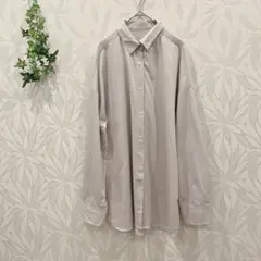 【juriae】オーバーサイズ スモークグレー 長袖シャツ L オシャレ