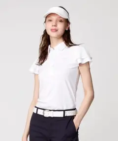 23区GOLF フェミニン＆エレガント レイヤースリーブゴルフ シャツ
