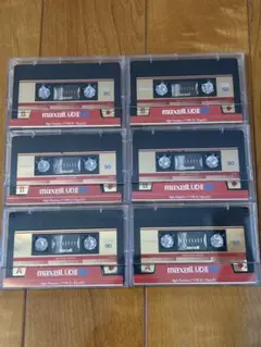 カセットテープ　maxell UDⅡ 90分　6本