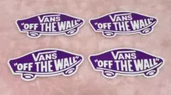 VANS OFF THE WALL ステッカー　紫