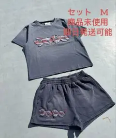 9090 OG Logo British Tee + Shorts セット