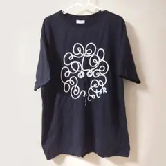 ScoLar　スカラー　コードテープ貼り付けスカラーちゃんTシャツ　ブラック