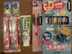 クリアクリーン セット(歯ブラシ6本と歯磨き粉)