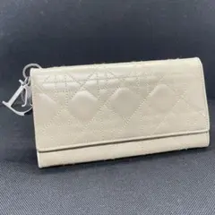 Christian Dior レディディオール カナージュ 長財布 レザー