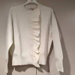 【レリタージュマルティニーク】タフタフリルカーディガン