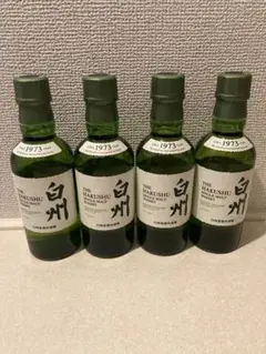 サントリーシングルモルトウイスキー 〝白州〟180ml 4本セット