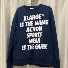XLARGE ネイビー スウェット M