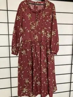 新品未使用 ピンクハウス ♡ ブルーミングドットプリントミディワンピース