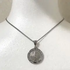 シルバー ネックレス マリア コイン アメカジ S925 メキシカン 高級