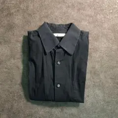 【MERONA】シンプル　長袖シャツ　モード　ブラック　古着 used BS1