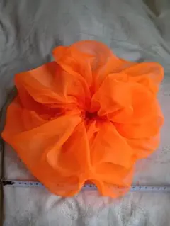 Ｂigシュシュ　蛍光オレンジ