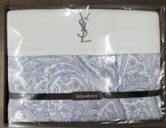イヴ・サンローラン　YSL　肌掛けふとん　ブルー