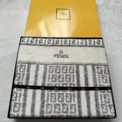 FENDI　綿毛布　グレー　ITALY 1925 FENDI綿毛布グレーITALY 1925