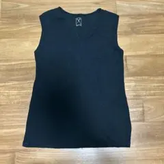 PUPULA ブラック ノースリーブ Tシャツ 38
