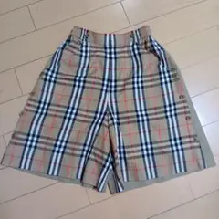 値下げ BURBERRY バーバリー チェック柄 キュロットパンツ