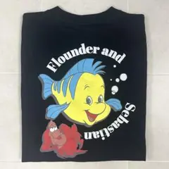 ディズニー　リトルマーメイド　セバスチャン　フランダー　Tシャツ　ブラック　M