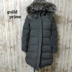 guild prime フード付きダウンコート