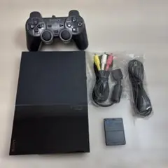 動作品 プレステ2 本体 SCPH-90000 CB Mカード付