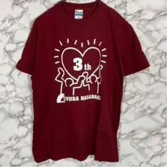 IVUSA NAGASAKI　プリント半袖Tシャツ　えんじ【Mサイズ】