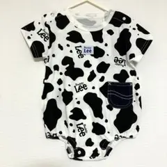 新品未使用 Lee 牛柄 COW ロンパース 80 アニマル柄