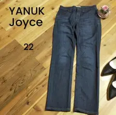 YANUK Joyce ミッドライズスリム デニムパンツ インディゴブルー系22