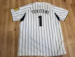 阪神タイガース応援ウェアユニフォーム鳥谷TORITANIシャツ白黒縦縞半袖M