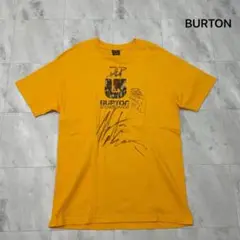 バートン スノーボード Tシャツ 半袖 USA企画 サイン入り イエロー L