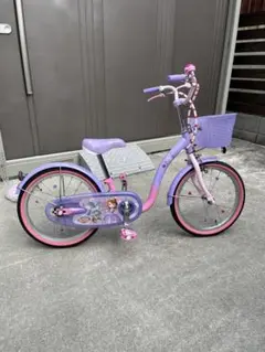 良品✨自転車 女の子 子供用　ディズニー ソフィア 紫 18インチ 動作良好 2025年最新】プリンセスソフィア 自転車の人気アイテム - メルカリ