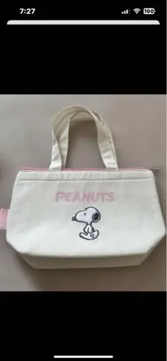 売り尽くし美品スヌーピー　保冷トートバッグ　お弁当　ポーチ　ゼクシィ付録