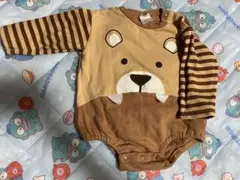 ライオン？クマ？の顔ロンパース 80サイズ