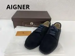 【未使用】AIGNER アイグナー レディース シューズ 靴 黒 ブラック