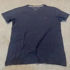 TOMMY HILFIGER ネイビー Vネック Tシャツ