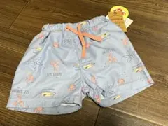 80サイズ　男の子用水着 サーフボードとカニ柄