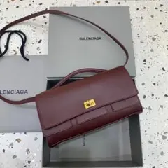 BALENCIAGA バーガンディ ショルダーバッグ