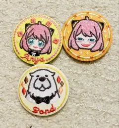 SPY FAMLY 刺繍缶バッジ　セット
