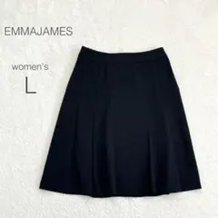 【エマジェイムス】フレアースカート ひざ丈 スーツ 綺麗め 上品 オフィス 美品