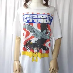 USA製 used L DESERTSTORM 砂漠の嵐 軍事作戦 半袖Tシャツ