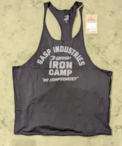 GASP ストリンガータンクトップ IRON CAMP Sサイズ ブラック