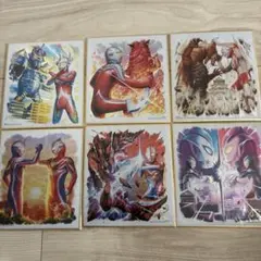 【まとめ売り】ウルトラマン色紙ART2　６点セット
