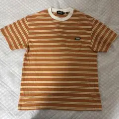 XLARGE オレンジストライプ Tシャツ M