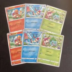ヒトカゲ ゼニガメ フシギダネ 6枚セット ポケモンgo プロモ