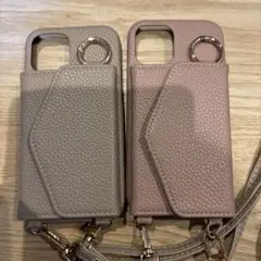 スマホケース　ショルダータイプ2色セット