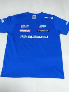 SUBARU 新井敏弘サイン入り Tシャツ 青