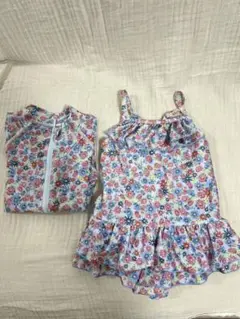 センスオブワンダー　ラッシュガード　ワンピース水着　花柄
