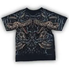 LIQUID BLUE リキッドブルー スネーク コブラ Tシャツ 総柄