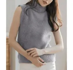 JULIA BOUTIQUE 美品 ふわふわシャギータートルネックニットトップス