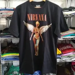 ニルヴァーナ 両面プリント バンドＴシャツ L